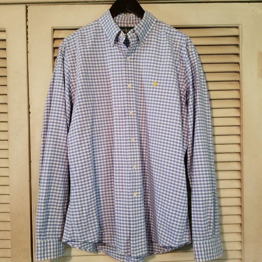 Ralph Lauren Gingham Button Down L